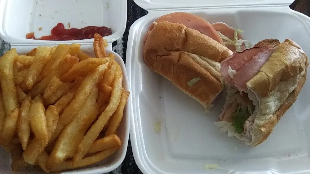 Ham N Turkey Sub w Fries